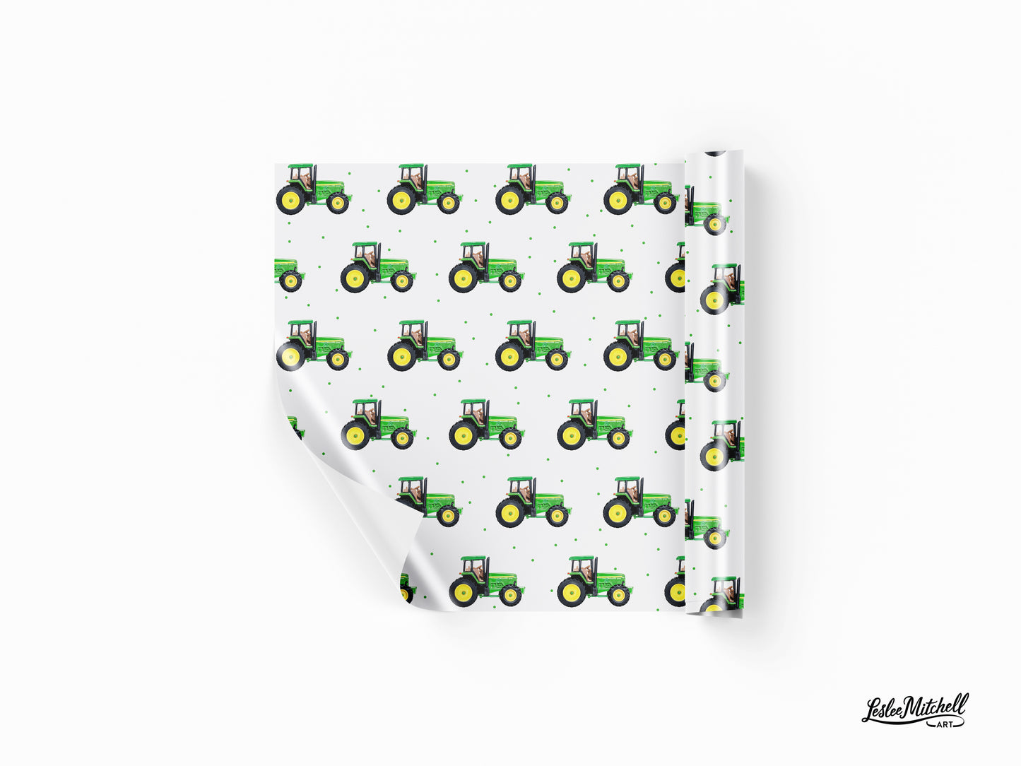 Wrapping Paper -  Tractor Birthday Gift Wrap