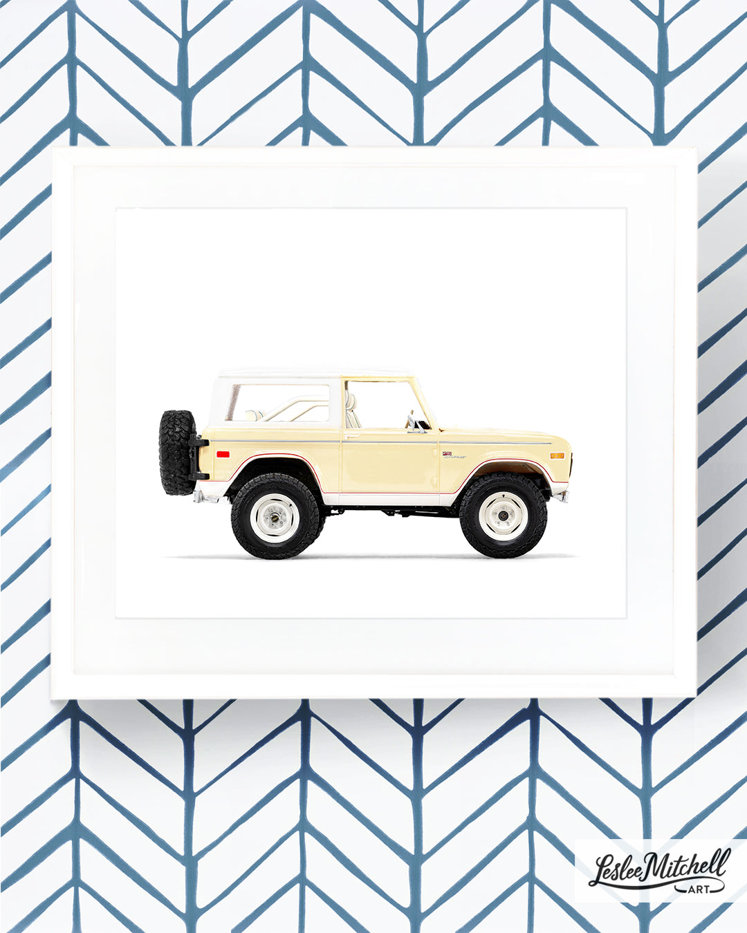 Car Series - Baby Yellow Vintage Bronco
