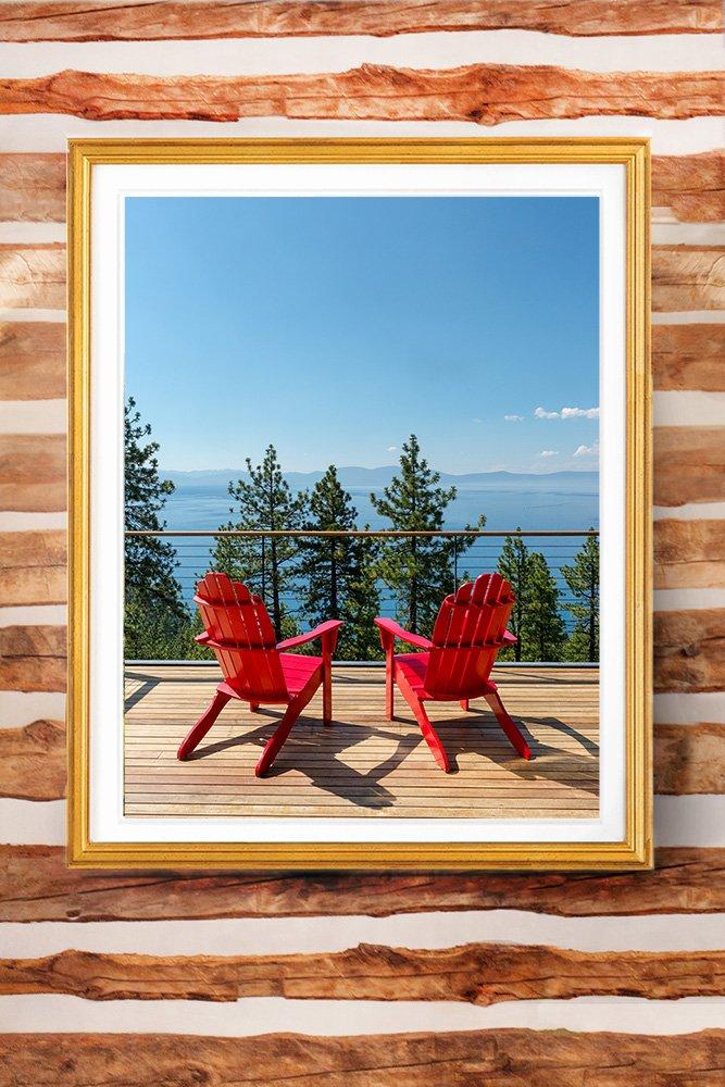Lake Tahoe Print - Deck View