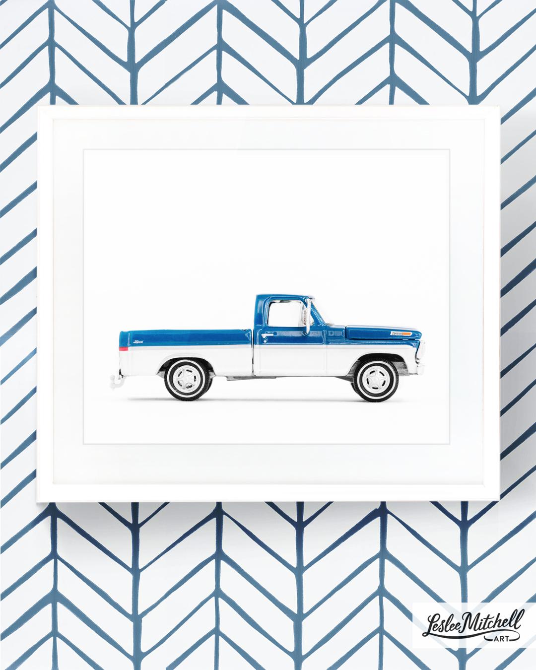 Car Series - Blue & White Pickup