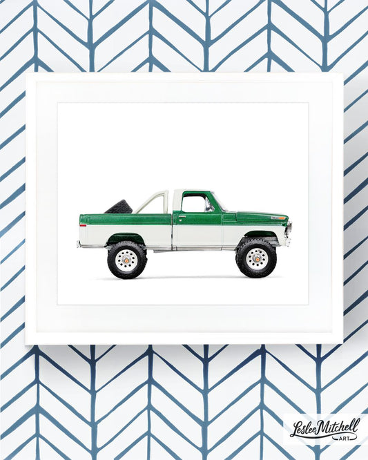 Car Series - Green and White Lifted