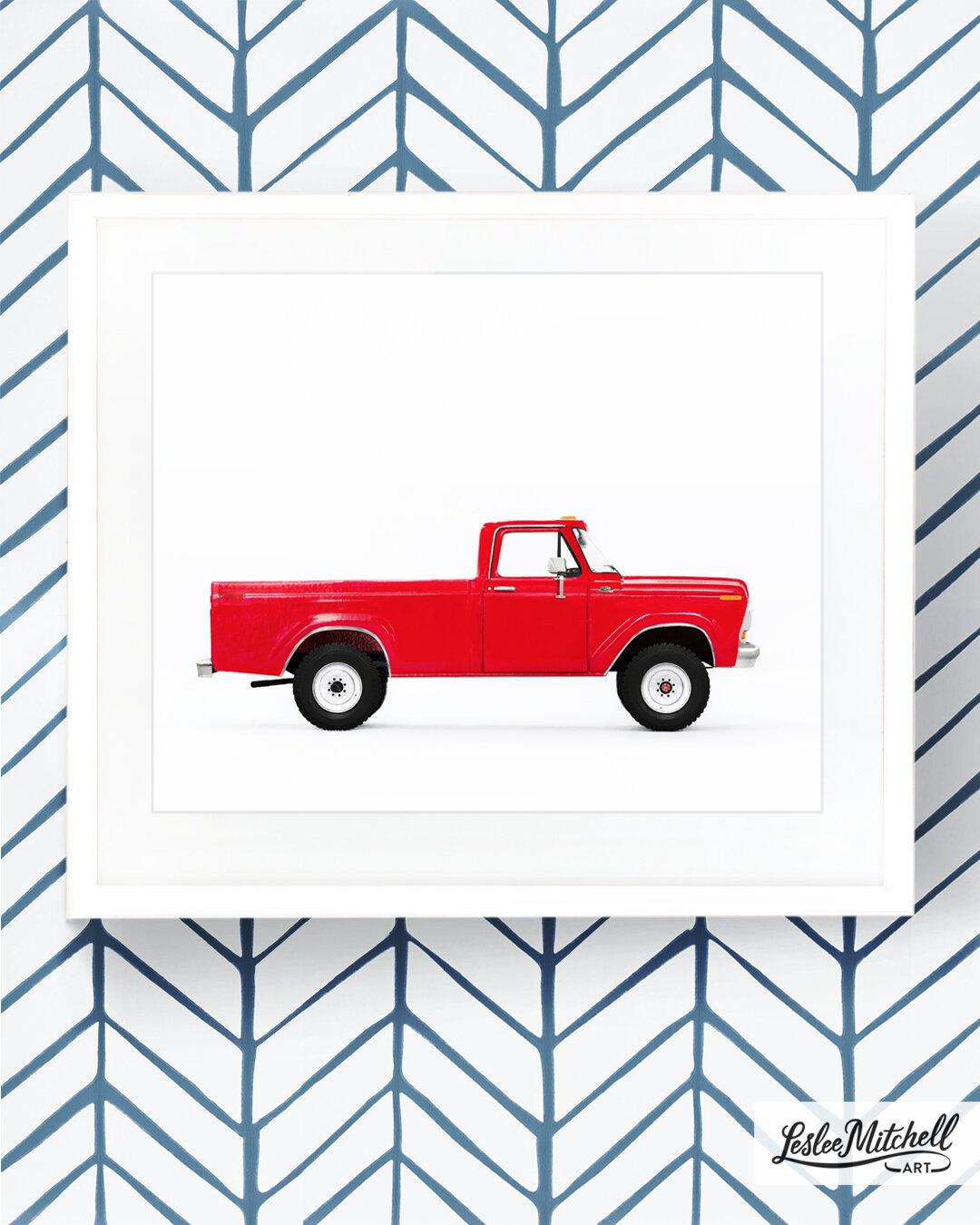 Car Series - Vintage Red Truck