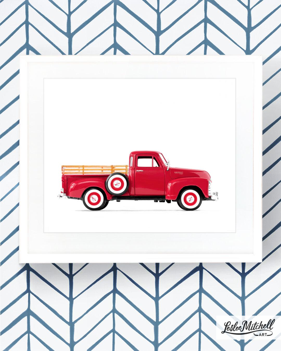 Car Series - Old Red Pickup Truck