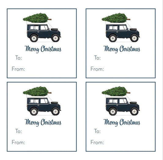 Christmas Gift Stickers - Navy Defender Christmas Gift Stickers