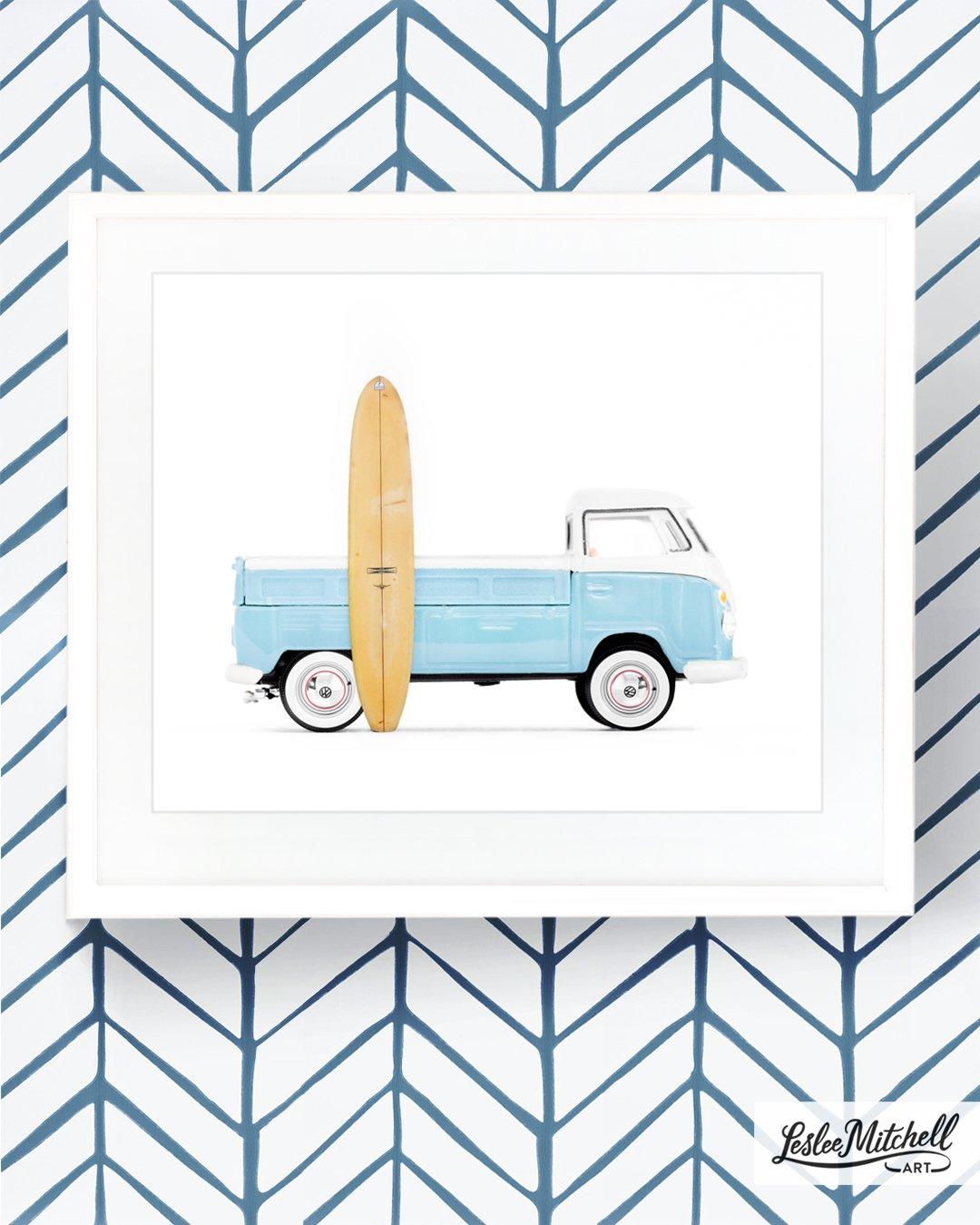 Car Series - Powder Blue Single Cab Surfboard